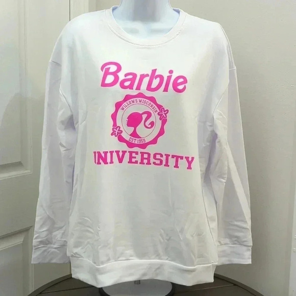 Barbie University crewneck women's sweater - Picture 2 of 6